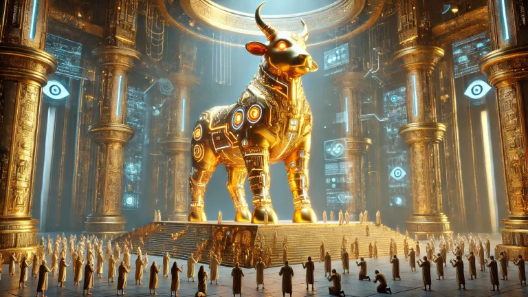 Golden calf with AI